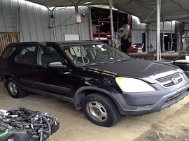 2004 HONDA CR-V, BLACK, LX MODEL, 2.4L, AT, FWD, AT.  A25205